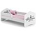 Fala 160x80 Letto Per Bambino Con Ringhiera + Materasso E Giroletto Sleeping Princess Black - Foto miniatura 1