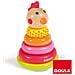 Gioco della Gallina Impilabile in Legno Multicolore - Foto miniatura 1