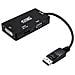 Nano Cavo 10.16.3301-bk - Adattatore convertitore 3 in 1 da DisplayPort a VGA / DVI / HDMI, DP1.2 / m-vga / h-dvi / h-hdmi / H) HDMI 4 K, colore: nero - Foto miniatura 1