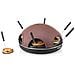 PZ-9156 Forno per Mini Pizza Pizza 6 Persone 1200W con Cupola in Terracotta - Set Completo con Palette - Foto miniatura 2
