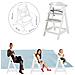 Seggiolone Sit Up FUN - Incl. tavolo da pranzo e appendiabiti - Cresce con il bambino - Bianco - Foto miniatura 5