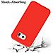 Custodia Compatibile Con Samsung Galaxy S6 In Liquid Rosso - Coperchio Protettivo In Silicone Tpu Flessibile - Foto miniatura 4