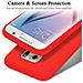 Custodia Compatibile Con Samsung Galaxy S6 In Liquid Rosso - Coperchio Protettivo In Silicone Tpu Flessibile - Foto miniatura 5