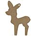 Cervo In Legno Mdf Da Appendere - 11 X 7 Cm - Foto miniatura 1