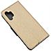 Maxy Custodia Book Orizzontale Silicone Case Per Samsung Galaxy A32 4g Gold-black - Foto miniatura 3