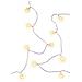 80 Luci Led A Stella Ip44 Bianco Caldo A Batteria Con Timer - Foto miniatura 2
