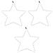 Figure Natalizie Stelle Con 48 Led 3 Pz Bianco Caldo 56 Cm - Foto miniatura 3