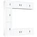 Set Di Mobili Porta Tv 7 Pz Bianco In Legno Multistrato - Foto miniatura 2