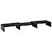 Supporto Monitor in MDF con Lunghezza e Angolazione Regolabile 80-117x23.5x10 cm Nero - Foto miniatura 1