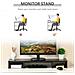 Supporto Monitor in MDF con Lunghezza e Angolazione Regolabile 80-117x23.5x10 cm Nero - Foto miniatura 4
