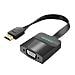 74345 cavo e adattatore video 0,15 m VGA (D-Sub) HDMI tipo A (Standard) Nero - Foto miniatura 1