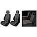 Serie Completa Coprisedili Fast&smart Tg. Speciale Tess. Misto Cotone Nero/antracite - Foto miniatura 1