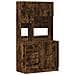 Mobile Da Cucina Rovere Fumo 95x50x180 Cm Legno Multistrato - Foto miniatura 2