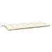 Cuscino Per Panca Da Giardino Crema 120x50x7 Cm Tessuto Oxford - Foto miniatura 2