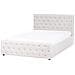 Letto Contenitore Tessuto Amiens 160 X 200 Cm Beige - Foto miniatura 4