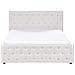 Letto Contenitore Tessuto Amiens 160 X 200 Cm Beige - Foto miniatura 6