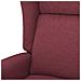 Poltrona Ad Ala Reclinabile Elettrica Rosso Vino In Tessuto - Foto miniatura 7