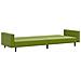 Divano Letto a 2 Posti Verde Chiaro in Velluto - Foto miniatura 6