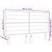 Testiera design Lines Marrone scuro 180 cm Tessuto - Foto miniatura 8