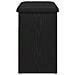Panca di stoccaggio in legno ingegnerizzato colore rovere nero 60x30x48 cm - Foto miniatura 7