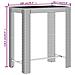 Set Bar Giardino 5 pz Nero Polyrattan e Legno Massello Acacia - Foto miniatura 8