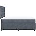 Giroletto a Molle con Materasso Grigio Scuro 120x190 cm Velluto - Foto miniatura 5