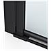 Box Doccia 2 Lati 70x120 Cm Fisso + Porta Un Battente H200 Cm Cristallo 6mm Profilo Nero Opaco Pippo - Foto miniatura 5