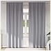 Tende con tende 2 pcs Grigio chiaro 260x140cm Poliestere - Foto miniatura 2