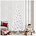 Albero di Natale artificiale Bianco 210 cm PVC e Acciaio - Foto miniatura 2