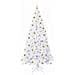 Albero di Natale artificiale Bianco 210 cm PVC e Acciaio - Foto miniatura 3