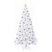 Albero di Natale artificiale Bianco 210 cm PVC e Acciaio - Foto miniatura 4