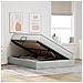 Letto con contenitore e materasso Grigio chiaro 140 x 200 cm - Foto miniatura 4