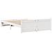 Letto senza Materasso Bianco 120x200 cm Legno Massello di Pino - Foto miniatura 8