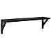 Scaffali da parete 2 pcs Rovere Nero 60 x 15 x 15,5 cm - Foto miniatura 5