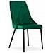 Sedia Valora IMOLA in velluto verde scuro, design moderno x3 - Foto miniatura 2