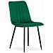 Sedia JEWA - Design ergonomico in velluto verde scuro x 2 - Foto miniatura 2