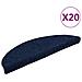 Tappetini per scale autoadesivi 20 pz 56x17x3 cm blu navy semicircolari - Foto miniatura 1