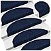 Tappetini per scale autoadesivi 20 pz 56x17x3 cm blu navy semicircolari - Foto miniatura 5