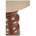Lampada Da Tavolo Rosenthal -a- In Vetro Marrone Con Paralume Beige Ø 40,5 Cm - Foto miniatura 3