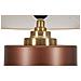 Lampada Da Tavolo Rosenthal -a- In Vetro Marrone Con Paralume Beige Ø 40,5 Cm - Foto miniatura 4