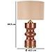 Lampada Da Tavolo Rosenthal -a- In Vetro Marrone Con Paralume Beige Ø 40,5 Cm - Foto miniatura 7