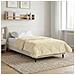 Duvet Estivo Crema 155 x 220 cm Microfibra e Fleece Teddy - Foto miniatura 2