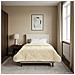Duvet Estivo Crema 155 x 220 cm Microfibra e Fleece Teddy - Foto miniatura 4
