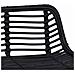 Sgabello da bar 2 pcs Nero 44 x 45 x 76 cm Rattan e acciaio - Foto miniatura 7