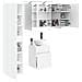 Set di Armadi da Bagno 5 pcs Bianco 40 x 10,5 x 60,5 cm - Foto miniatura 2