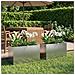 Vaso da giardino 2 pz Argento 80 x 30 x 50 cm Acciaio zincato - Foto miniatura 2