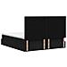 Letto con Contenitore con testiera Nero 200 x 200 cm Tessuto - Foto miniatura 9