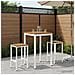 Tavolo Bar da Giardino Naturale e Bianco 60 x 60,5 x 105 cm - Foto miniatura 2