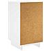 Comodino 2 pz Bianco Lucido 33,5 x 34,5 x 60 cm Legno composito - Foto miniatura 6