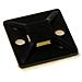 basette adesive 20x20mm per fascette da 4,8mm, colore nero, 10pz - Foto miniatura 1